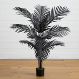 4' Artificial Halloween Black Paradise Palm Tree