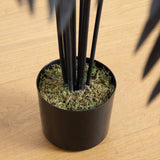 4' Artificial Halloween Black Paradise Palm Tree