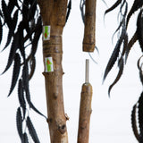 4' Artificial Halloween Black Willow Tree