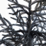 4' Artificial Halloween Real Touch Black Norfolk Pine Christmas Tree with Natural Look