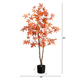 4' Autumn Japanese Maple Artificial Fall Tree