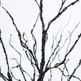 4' Pre-Lit Halloween Black Twig Artificial Tree with 180 Orange & Purple LED Lights