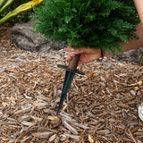 4-ft UV Resistant Artificial Cedar Plant with Integrated Ground Stake (Indoor/Outdoor) - Set of 2