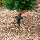 4-ft UV Resistant Artificial Cedar Plant with Integrated Ground Stake (Indoor/Outdoor) - Set of 2
