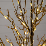 4’ Pre-Lit Artificial Twig Tree with 240 Warm White LED Lights