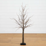 4’ Pre-Lit Artificial Twig Tree with 240 Warm White LED Lights