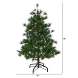 4’ Yukon Mixed Pine Artificial Christmas Tree with 366 Bendable Branches