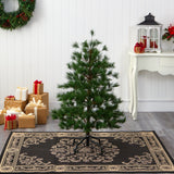 4’ Yukon Mixed Pine Artificial Christmas Tree with 366 Bendable Branches