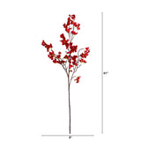 41" Artificial Cherry Blossom Flower Stems - Set of 3