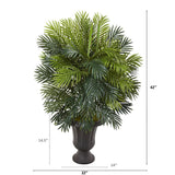 42” Areca Palm Artificial Plant in Decorative Brown Urn