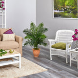 45” Areca Palm Artificial Tree in in Terracotta Planter (Real Touch)