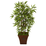 45” Bamboo Artificial Tree in Brown Planter