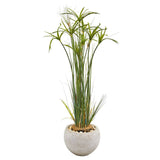 45” Papyrus Artificial Plant in Sand Colored Planter