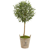 46” Olive Artificial Tree in Farm House Planter