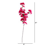 47" Artificial Bougainvillea Stems - Set of 3