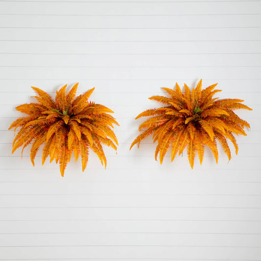 48" Autumn Artificial Fall Boston Fern - Set of 2