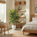 5’ Areca Palm Artificial Tree in White Planter (Real Touch)