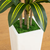 5' Artificial Real Touch Dracaena in Decorative Planter
