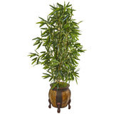 5’ Bamboo Artificial Tree in Decorative Planter (Real Touch)