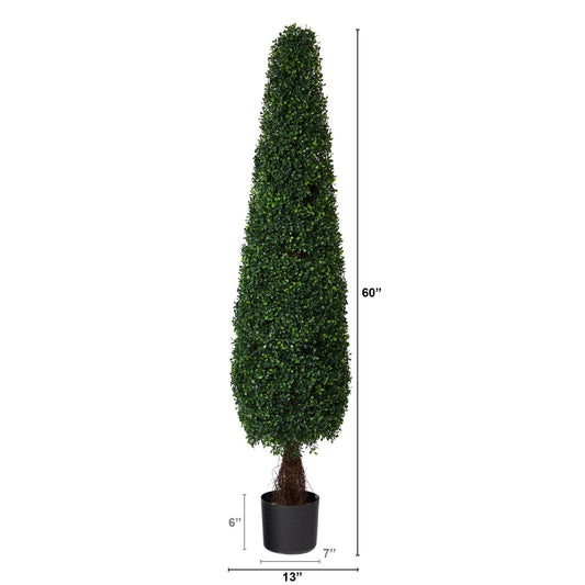 5’ Boxwood Topiary Artificial Tree UV Resistant (Indoor/Outdoor)