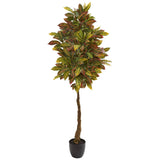 5’ Croton Artificial Tree