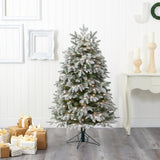 5' Flocked Colorado Mountain Fir Artificial Christmas Tree