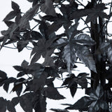 5' Artificial Halloween Black Maple Tree with Natural Trunk