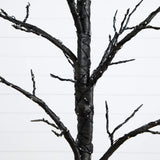 5' Pre-Lit Artificial Halloween Twig Tree with 360 Orange & Purple LED Lights