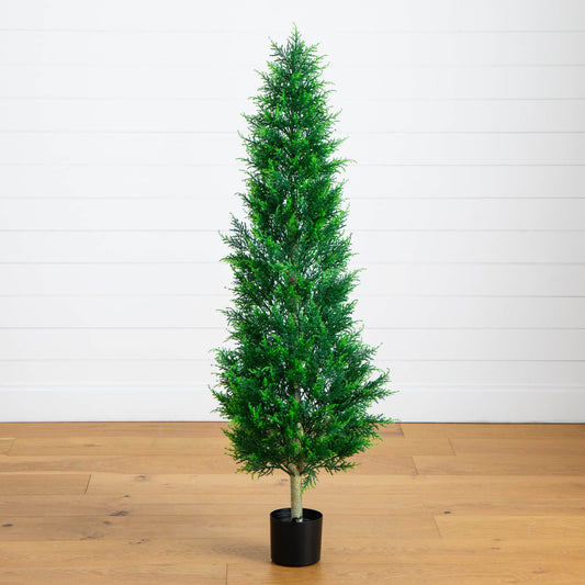 5' UV Resistant Artificial Cypress Tower Tree (Indoor/Outdoor)