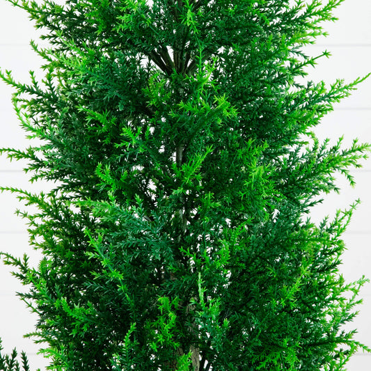 5' UV Resistant Artificial Cypress Tower Tree (Indoor/Outdoor)