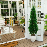 5' UV Resistant Artificial Cypress Tower Tree (Indoor/Outdoor)