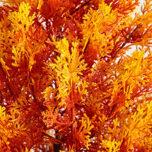 5' UV Resistant Autumn Artificial Fall Cedar Tree (Indoor/Outdoor)