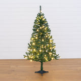 5' Northern Tip Pine Artificial Christmas Tree with 150 Clear LED Lights