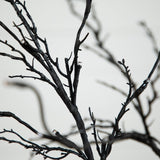 5’ Pre-Lit Halloween Deluxe Black Twig Artificial Tree with 102 Orange & Purple LED Lights