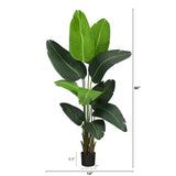 5’ Traveler's Palm Artificial Tree