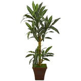 5’ Yucca Artificial Plant in Brown Planter