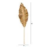 53" Artificial Gold Traveler's Palm Stems - Set of 3