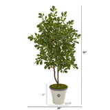 53” Oak Artificial Tree in Decorative Planter