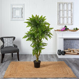 5.5' Boston Fern Artificial Tree UV Resistant (Indoor/Outdoor)