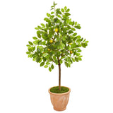 55” Lemon Artificial Tree in Terra Cotta Planter
