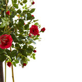5.5’ Rose Topiary Tree with Farmhouse Planter