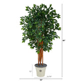 5.5’ Sakaki Artificial Tree with 1470 Bendable Branches in Decorative Planter