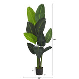 58” Traveler's Palm Artificial Tree