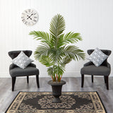 59” Areca Palm Artificial Tree in Charcoal Urn
