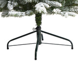 6' Aspen Mountain Fir Flocked Christmas Tree with 1198 Bendable Branches and 450 LED Lights
