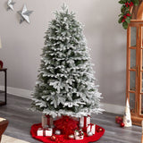 6’ Flocked Colorado Mountain Fir Artificial Christmas Tree