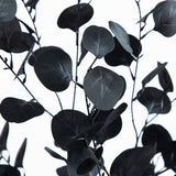 6' Artificial Halloween Black Eucalyptus Tree