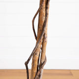 6' Artificial Halloween Black Ficus Tree with Natural Trunk