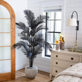 6' Artificial Halloween Black Paradise Palm Tree