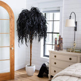 6' Artificial Halloween Black Willow Tree